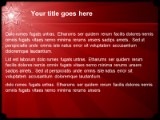 Stars Red PowerPoint Template text slide design