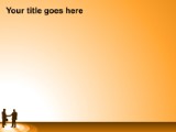 Business 10 Orange PowerPoint Template text slide design