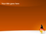 Globe Orange PowerPoint Template text slide design