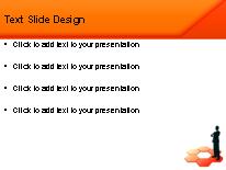 Hex Orange PowerPoint Template text slide design