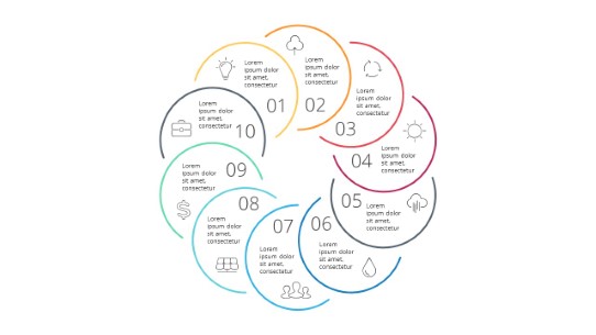 Steps Circles 22 PowerPoint Infographic pptx design