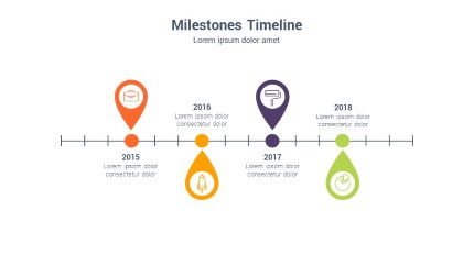 Milestones 017 PowerPoint Infographic pptx design