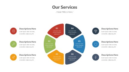 Circle Tabs 6 Infographic Layout PowerPoint Infographic pptx design