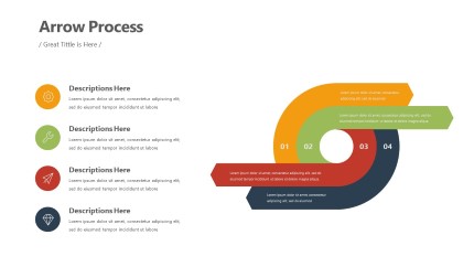 Arrows Loop Infographic Layout PowerPoint Infographic pptx design