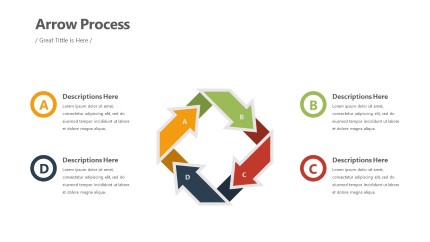 Arrow Process Infographic Layout PowerPoint Infographic pptx design