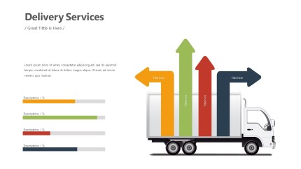 Delivery Truck Infographic Layout PowerPoint Infographic pptx design
