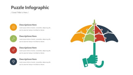 Umbrella Puzzle Infographic Layout PowerPoint Infographic pptx design