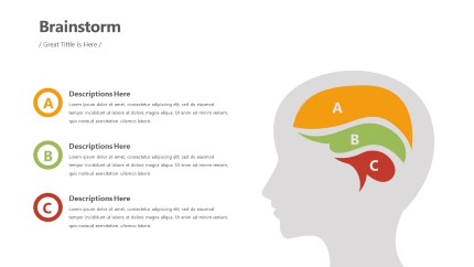 Brain Infographic Layout PowerPoint Infographic pptx design