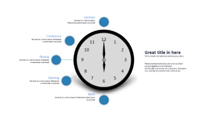 Clock Infographic Infographic PowerPoint Infographic pptx design