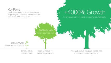 Growth Trees Infographic PowerPoint Infographic pptx design