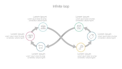 Infinite Loop Infographic PowerPoint Infographic pptx design