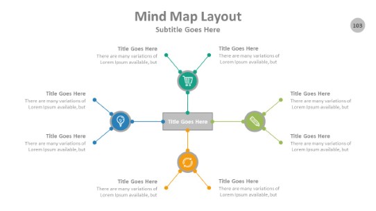 Mind Map 103 PowerPoint Infographic pptx design