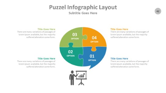 Puzzle 042 PowerPoint Infographic pptx design