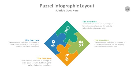 Puzzle 043 PowerPoint Infographic pptx design