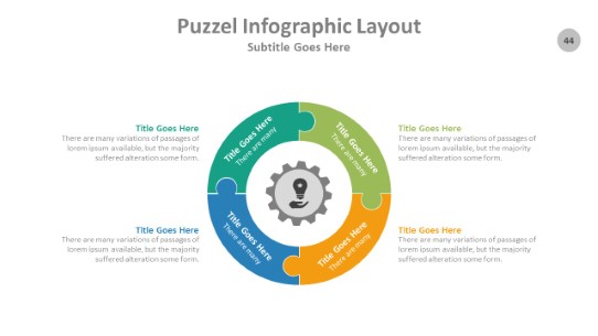 Puzzle 044 PowerPoint Infographic pptx design
