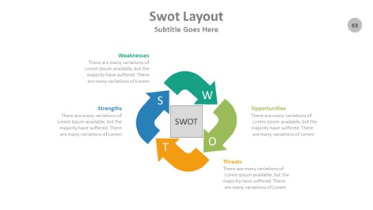SWOT 063 PowerPoint Infographic pptx design