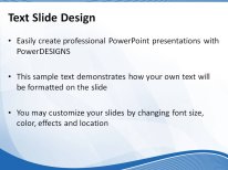 Abstract Wave Elements PowerPoint Template text slide design