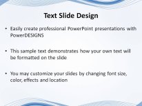 Abstract Wave Flow PowerPoint Template text slide design
