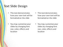 Abstract Color Flow PowerPoint Template text slide design