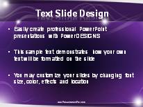 Binary Waves PowerPoint Template text slide design