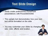 Asian Business Man PowerPoint Template text slide design