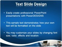 Office Desk PowerPoint Template text slide design