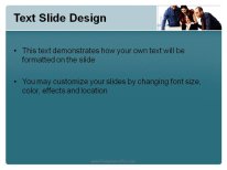 Business Team Teal PowerPoint Template text slide design