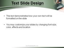 Making Plans PowerPoint Template text slide design