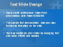 Missing Piece PowerPoint Template text slide design
