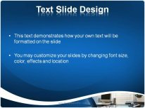 Office Desk PowerPoint Template text slide design
