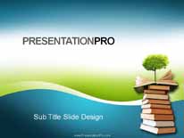 Growth From Knowledge PowerPoint Template text slide design