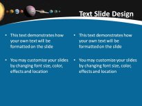Astronomy Solar System PowerPoint Template text slide design