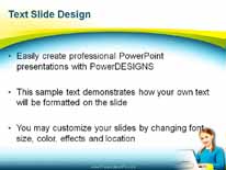 Stellar Student PowerPoint Template text slide design