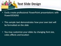 Household Cleaning PowerPoint Template text slide design