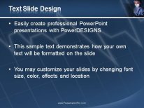 Watching The Pulse PowerPoint Template text slide design