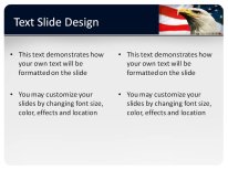 Animal Bald Eagle PowerPoint Template text slide design
