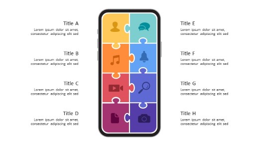Device Phone Puzzle 08 PowerPoint Infographic pptx design