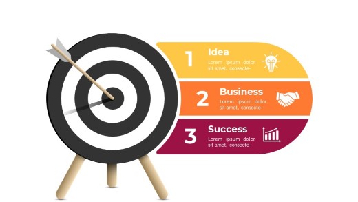 Marketing Target 03 PowerPoint Infographic pptx design