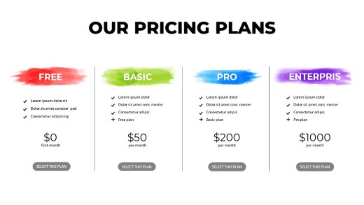 Pricing Table 11 PowerPoint Infographic pptx design