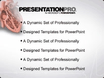 Heart PowerPoint Template text slide design