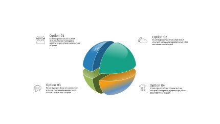 Sphere Quadrants PowerPoint Infographic pptx design