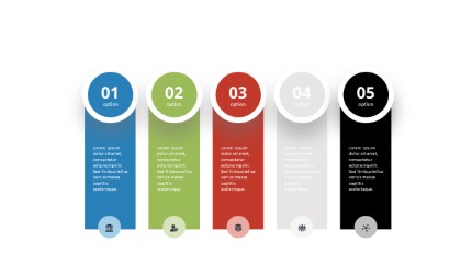 Five Stages PowerPoint Infographic pptx design