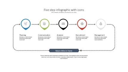 Five Steps PowerPoint Infographic pptx design