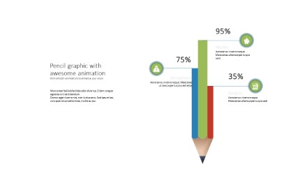 Pencil Data PowerPoint Infographic pptx design
