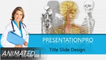 Animated Skeletal Exam Widescreen PPT PowerPoint Animated Template Background