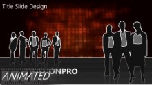 Animated Abstract 1000B Widescreen PPT PowerPoint Animated Template Background