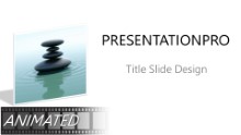 Animated Nature Waterstone 4 Widescreen PPT PowerPoint Animated Template Background