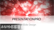 Dancing Dots Red Widescreen PPT PowerPoint Animated Template Background