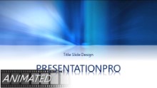 Natural Blue Light Animated Widescreen PPT PowerPoint Animated Template Background