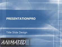 Animated Paths Blue PPT PowerPoint Animated Template Background